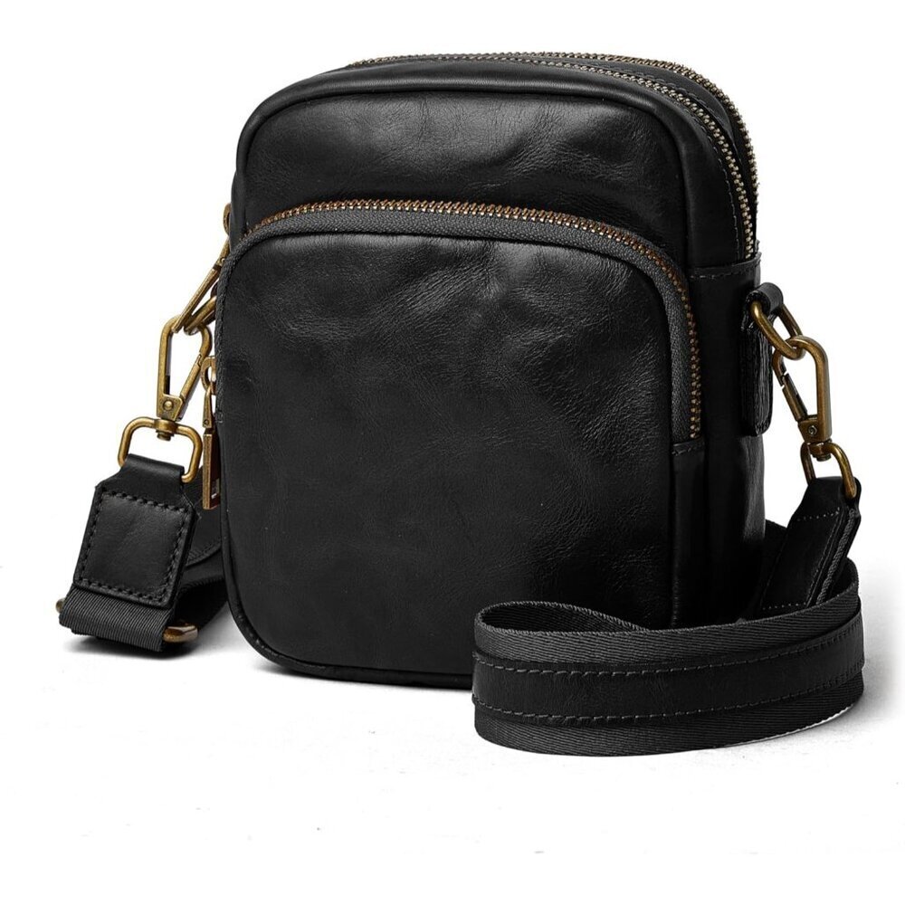 Genuine Leather Crossbody Bag Women Vintage Small Cell Phone Purse Adjustable St